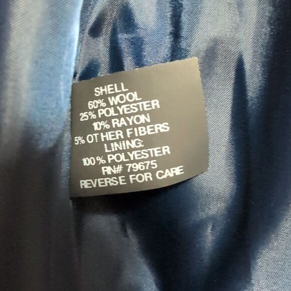 Michael Michael Kors blue Hooded zipper wool coat trench peacoat size 1X aviator - Picture 6 of 10